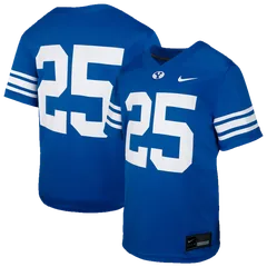 Youth Nike #25 Royal BYU Cougars Untouchable Replica Football Jersey