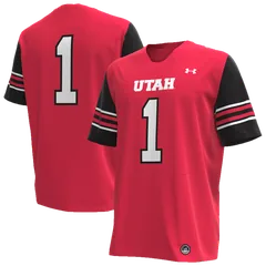 Under Armour #1 Red Utah Utes Replica Football Jersey