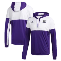 adidas Purple/White Weber State Legend Shooter Long Sleeve Hoodie T-Shirt